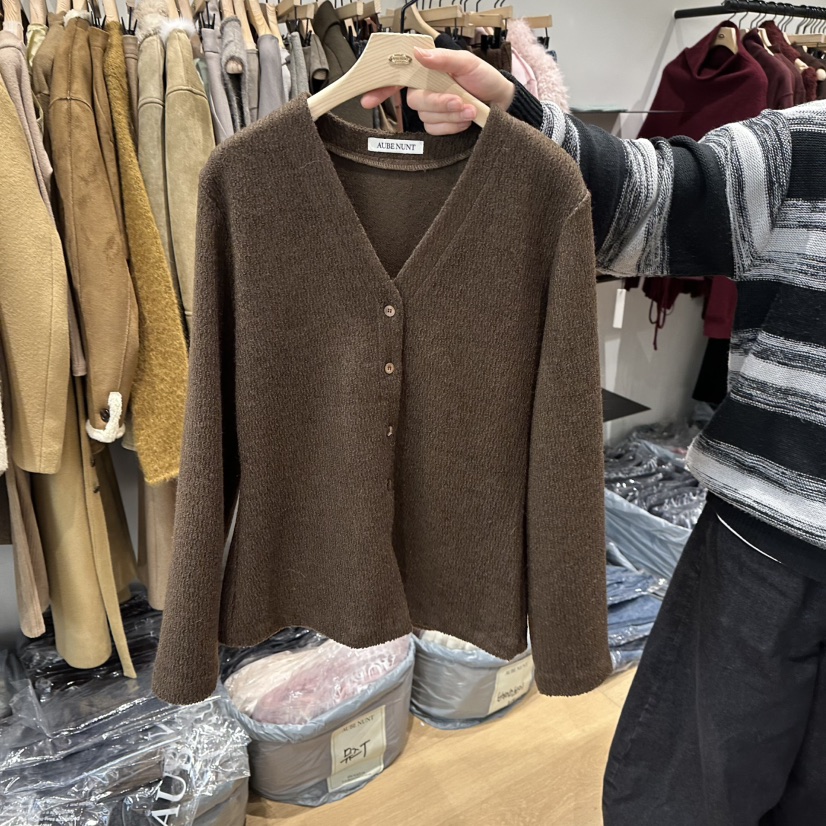 aube nunt東大門㊣直郵女士新品職業熱賣真品休閑人氣針織衫aube nunt針織衫圖色3