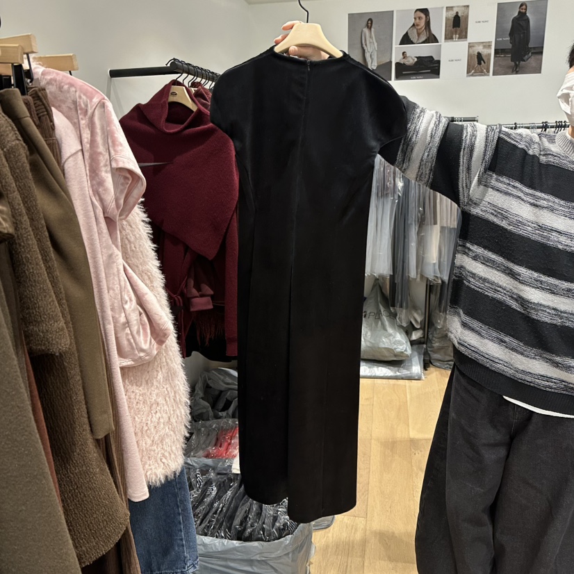 aube nunt韓國直郵㊣女士新款25秋冬真品熱賣休閑人氣連衣裙aube nunt連衣裙