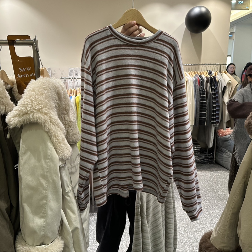 SOF東大門㊣實拍女裝新品推薦熱賣25秋冬職業休閑人氣針織衫SOF針織衫圖色2