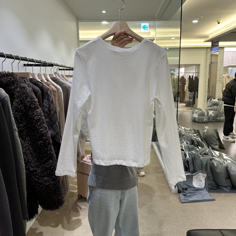 VEGETABLE東大門㊣直郵女裝新品人氣推薦熱賣時尚25秋冬長袖T恤VEGETABLE長袖T恤