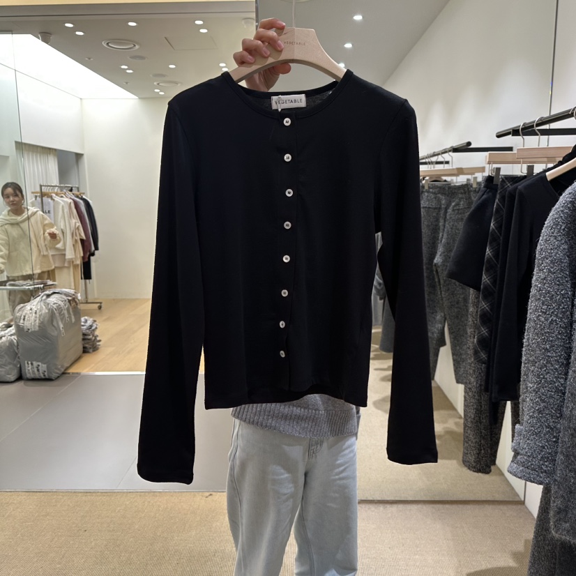 VEGETABLE東大門㊣直郵女裝新品人氣推薦熱賣時尚25秋冬長袖T恤VEGETABLE長袖T恤圖色3
