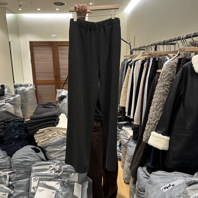 GILLI東大門㊣直郵女士新款休閑推薦時尚職業人氣真品休閑褲GILLI休閑褲圖色2墨色