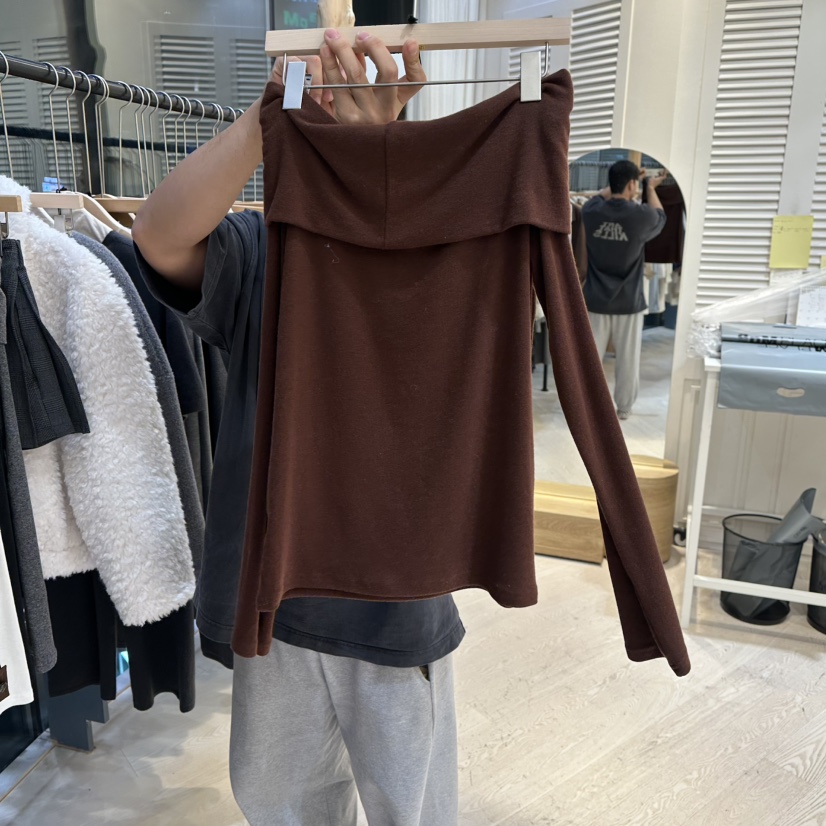 COPINER韓國直郵㊣女士新款熱賣25秋冬推薦時尚職業長袖T恤COPINER長袖T恤