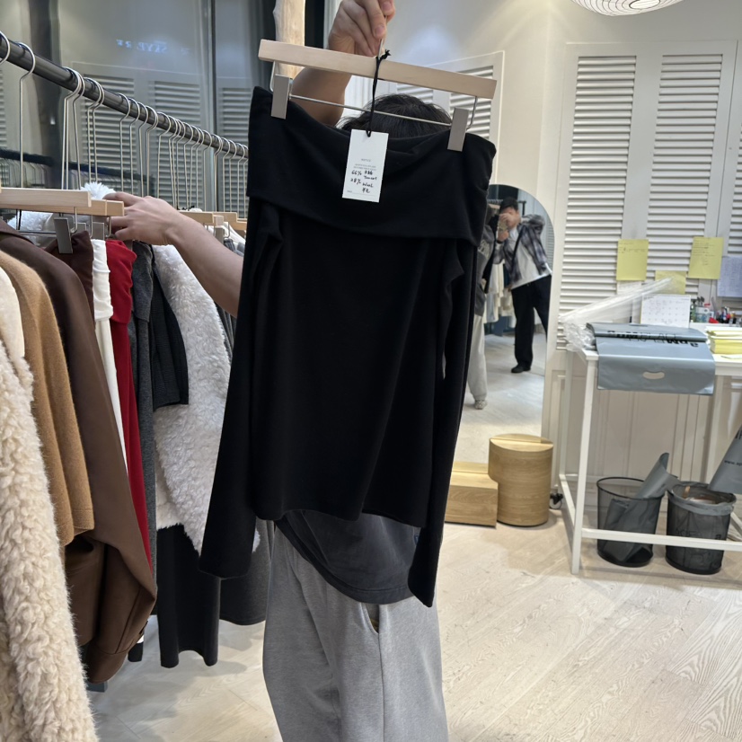 COPINER韓國直郵㊣女士新款熱賣25秋冬推薦時尚職業長袖T恤COPINER長袖T恤圖色4