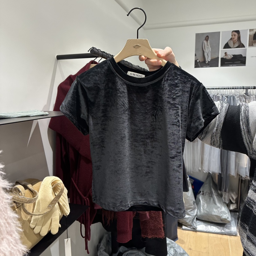 aube nunt韓國代購㊣女士新款休閑時尚職業真品熱賣25秋冬T恤aube nuntT恤圖色4