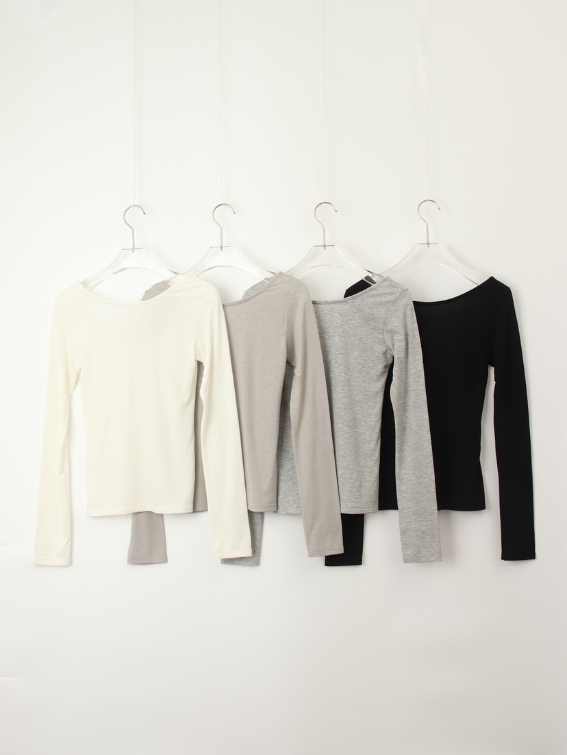 TEXTURE東大門㊣實拍女士新款休閑推薦熱賣25秋冬職業長袖T恤TEXTURE長袖T恤