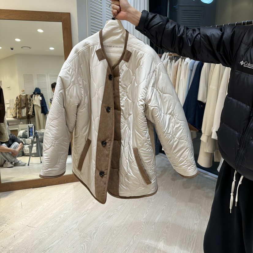 COPINER韓國代購㊣女裝新品25秋冬真品休閑時尚短款大衣里外穿COPINER短款大衣