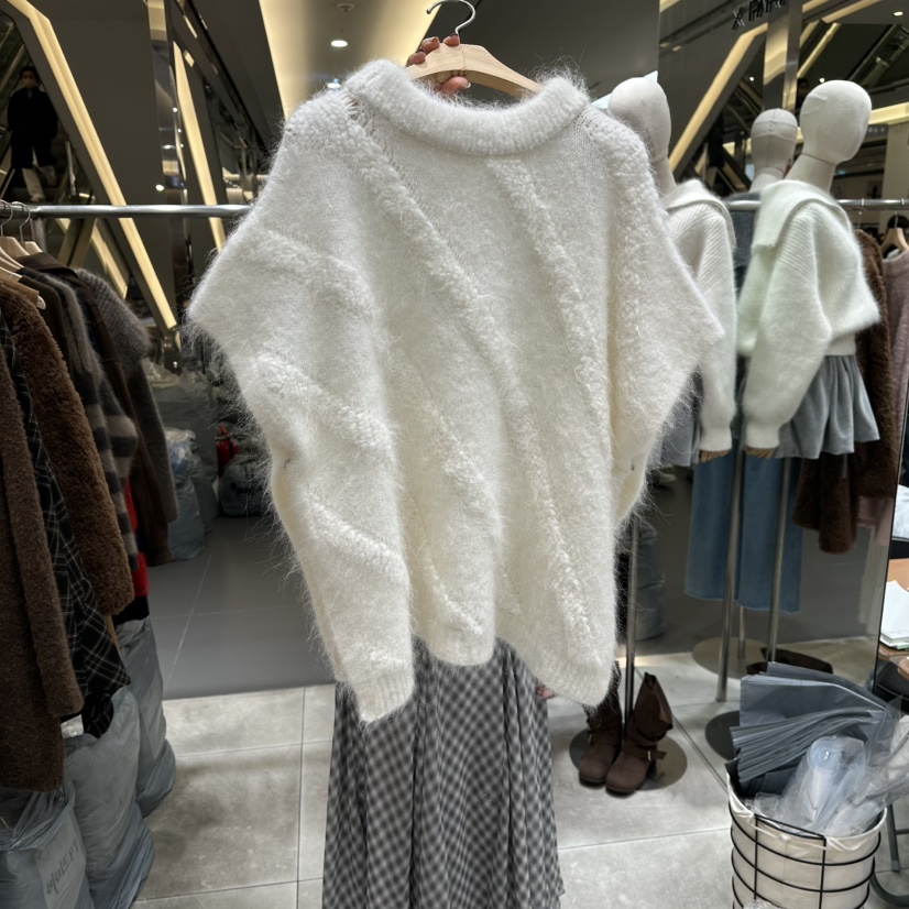 XPARTY東大門㊣直郵女士新品休閑推薦職業人氣時尚毛衣披肩XPARTY毛衣