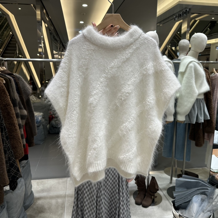 XPARTY東大門㊣直郵女士新品休閑推薦職業人氣時尚毛衣披肩XPARTY毛衣圖色1