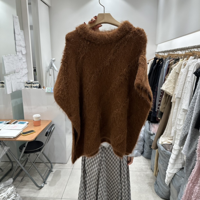 XPARTY東大門㊣直郵女士新品休閑推薦職業人氣時尚毛衣披肩XPARTY毛衣圖色2