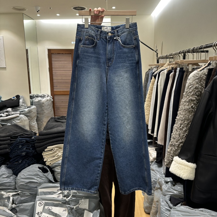 GILLI東大門㊣實拍女裝新款真品熱賣時尚推薦職業牛仔褲加絨GILLI牛仔褲圖色1