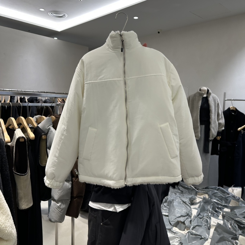 OVU東大門㊣直郵女裝新款熱賣職業推薦真品25秋冬夾克兩面穿雙面OVU夾克