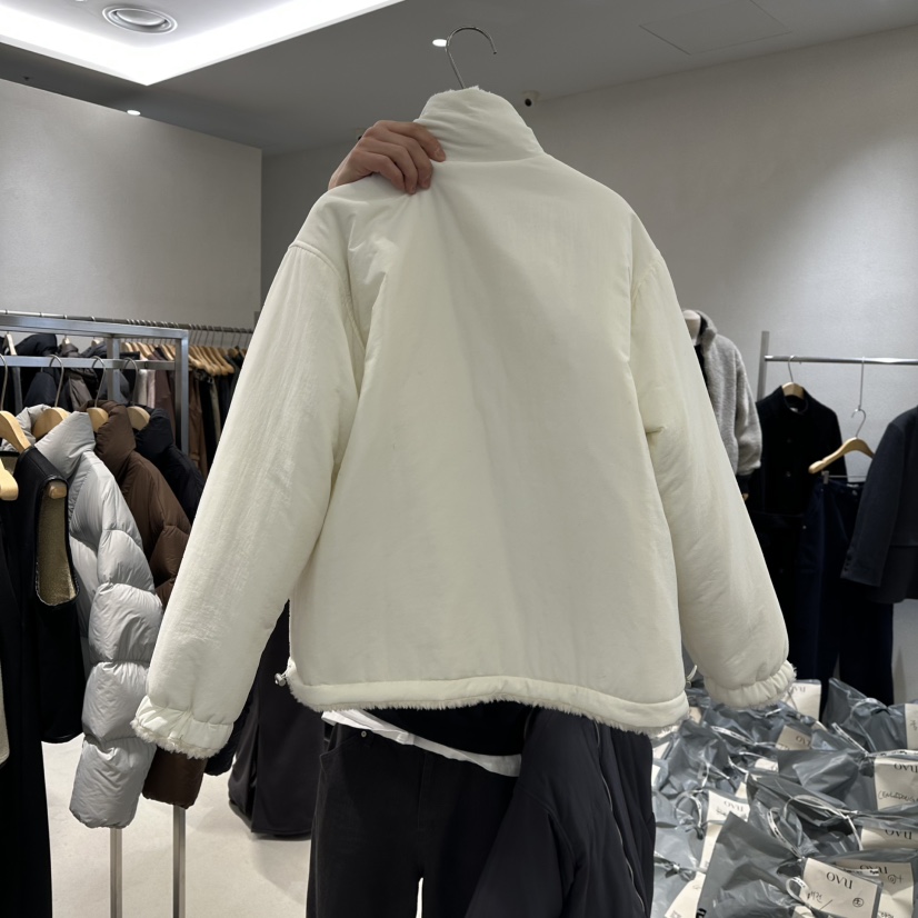 OVU東大門㊣直郵女裝新款熱賣職業推薦真品25秋冬夾克兩面穿雙面OVU夾克