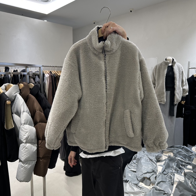 OVU東大門㊣直郵女裝新款熱賣職業推薦真品25秋冬夾克兩面穿雙面OVU夾克圖色2