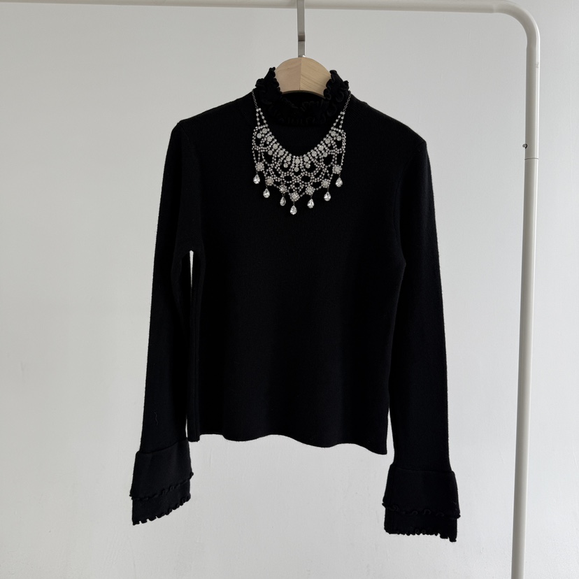 JENNY 1976東大門㊣代購女裝新品人氣25秋冬時尚休閑針織衫JENNY 1976針織衫圖色3黑色