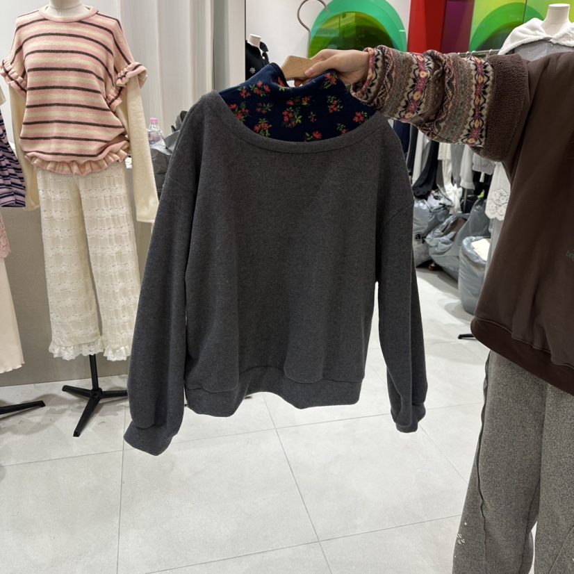 MINI UNNI東大門㊣實拍女士新款熱賣25秋冬推薦休閑真品衛衣MINI UNNI衛衣