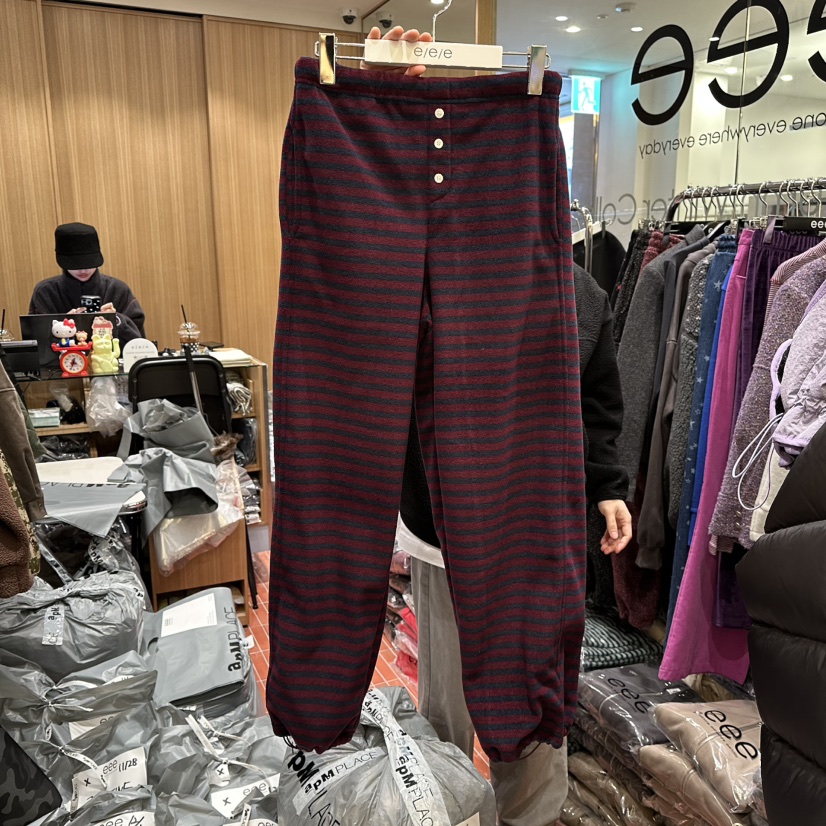 E/E/E韓國直郵㊣女士新款真品熱賣人氣25秋冬職業休閑休閑褲E/E/E休閑褲圖色1