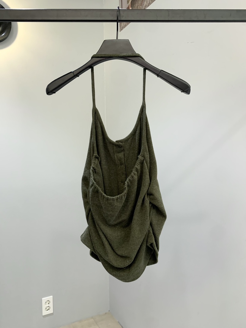 SOFTNESS韓國代購㊣女裝新品推薦真品熱賣吊帶背心羊毛紐扣Softness/Cosmic吊帶/背心