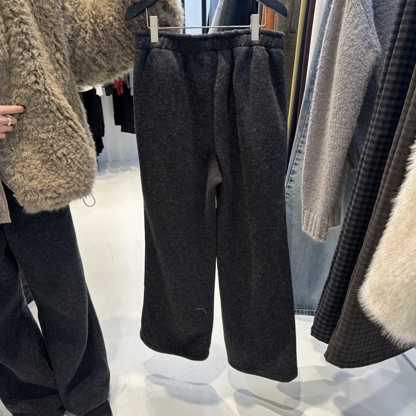 OSOO東大門㊣代購女裝新品25秋冬職業真品熱賣人氣休閑褲羊毛OSOO休閑褲