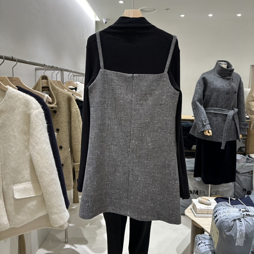 A WANT東大門㊣實拍女裝新款職業熱賣真品人氣連衣裙不含內搭A WANT連衣裙