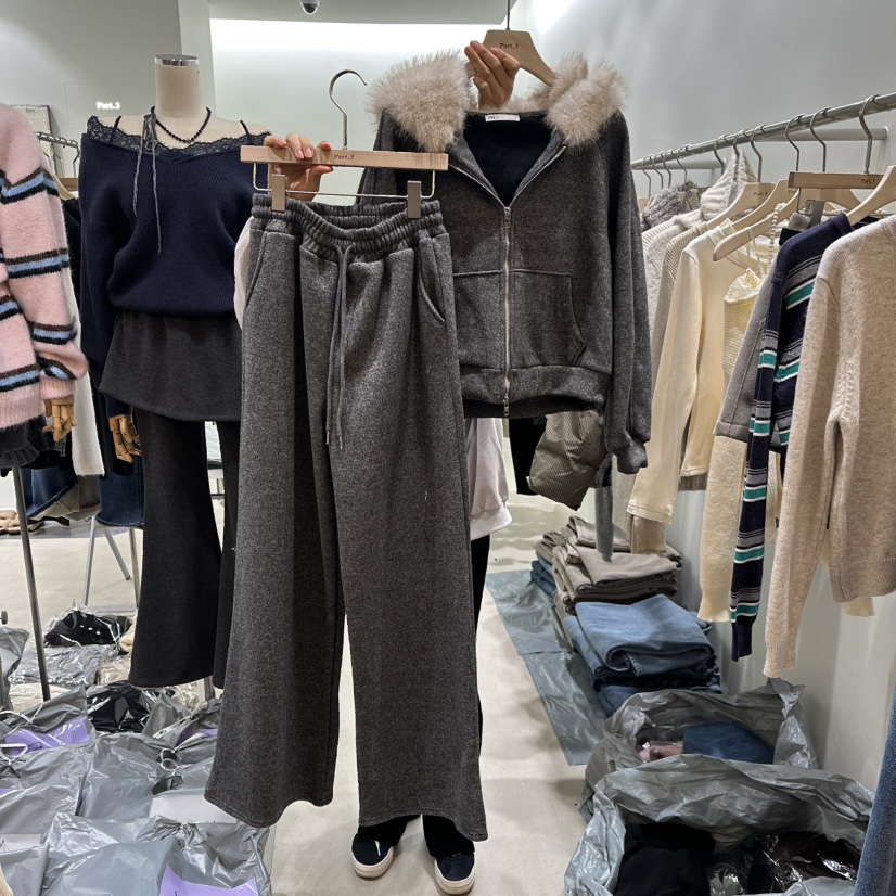 PART3東大門㊣代購女裝新品人氣推薦休閑25秋冬時尚套裝加絨Part.3套裝圖色2