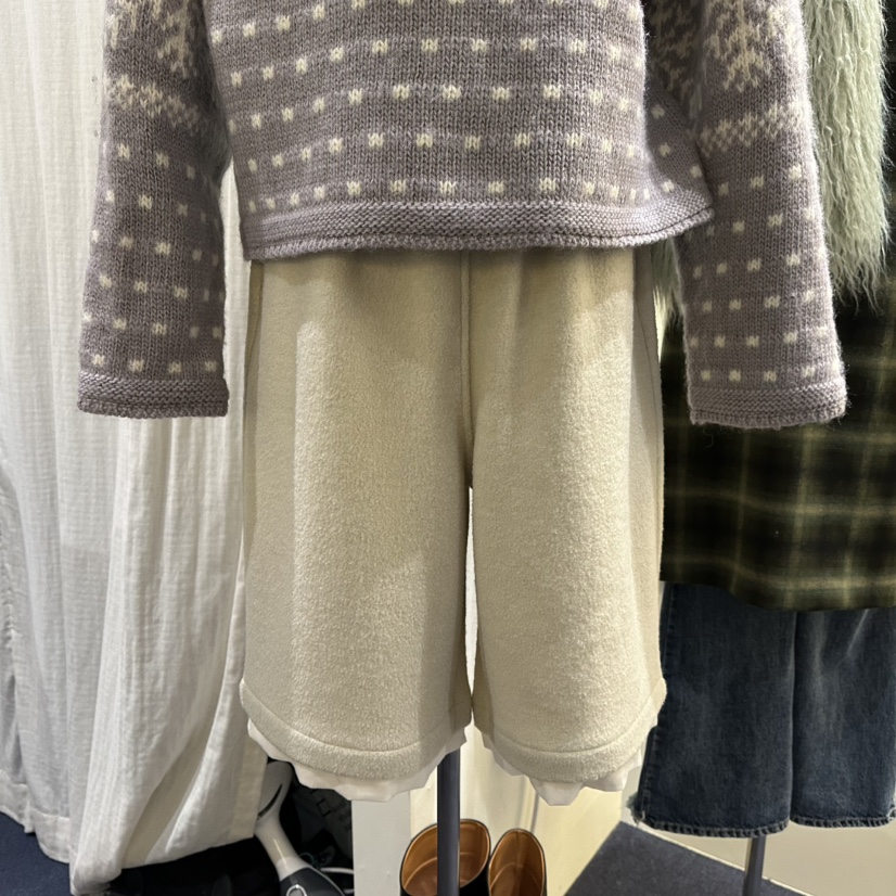 FURE韓國代購㊣女裝新款人氣熱賣推薦25秋冬時尚職業短褲羊毛FURE短褲圖色2