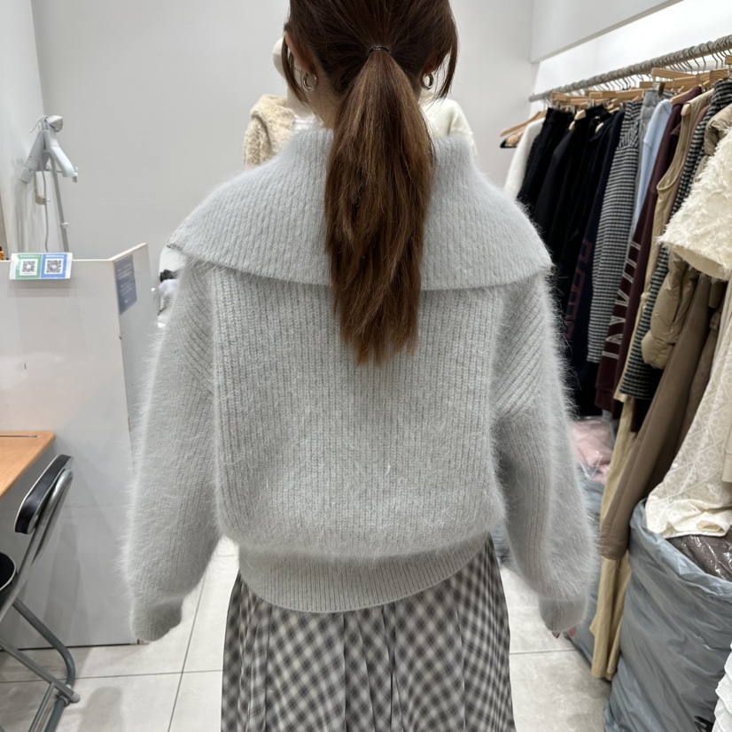 XPARTY東大門㊣直郵女裝新品熱賣真品休閑職業人氣毛衣拉鏈XPARTY毛衣