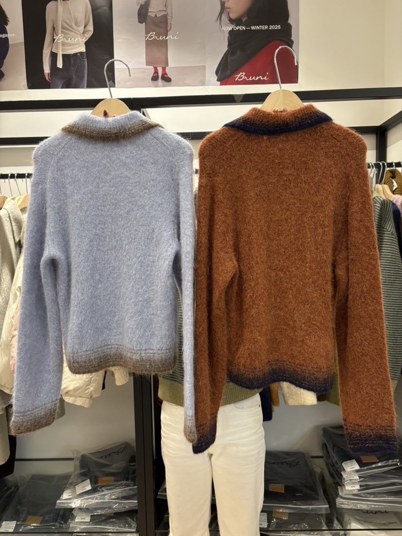 BRUNI/RICOTTA東大門㊣實拍女裝新品25秋冬職業熱賣針織衫BRUNI/RICOTTA針織衫