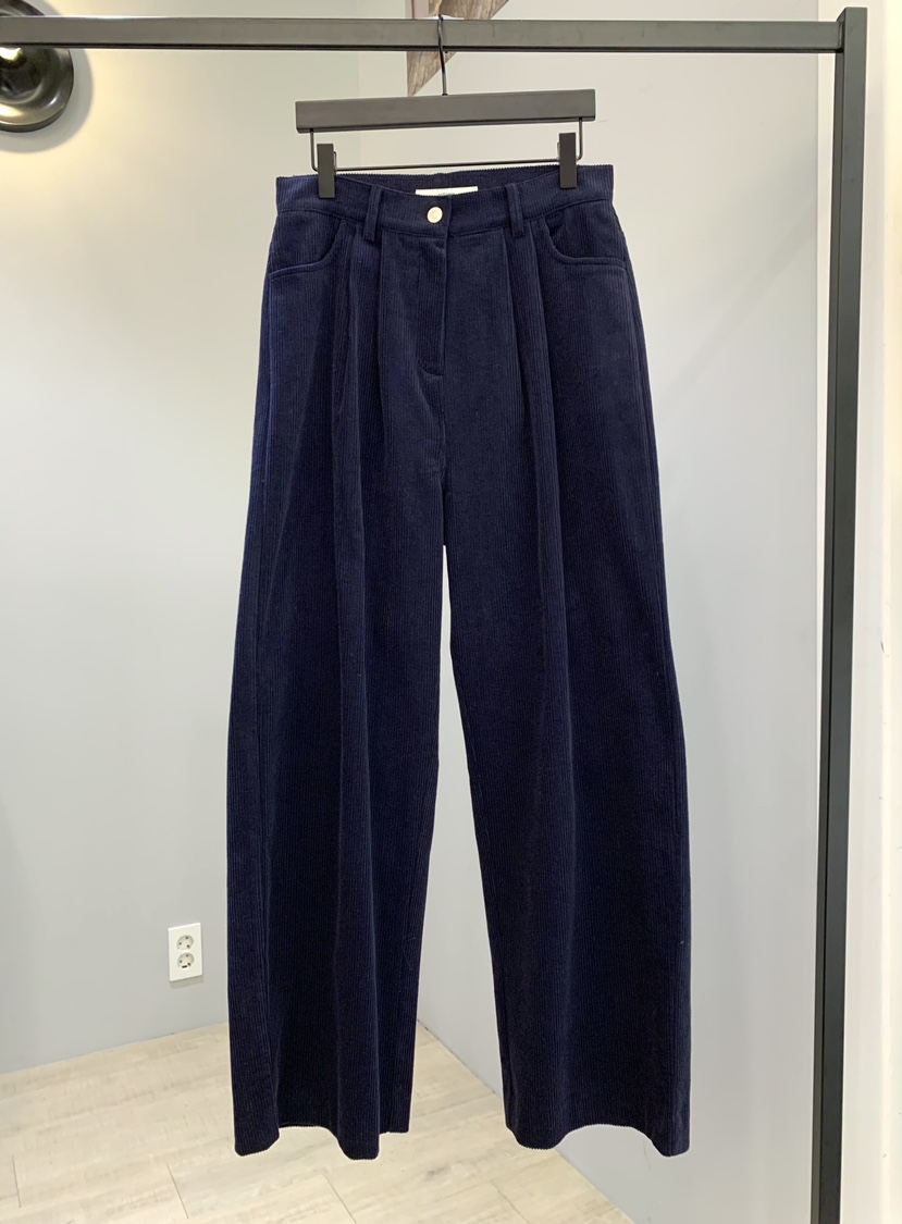 SOFTNESS東大門㊣直郵女士新品人氣真品推薦休閑褲燈芯絨褶裥Softness/Cosmic休閑褲圖色1