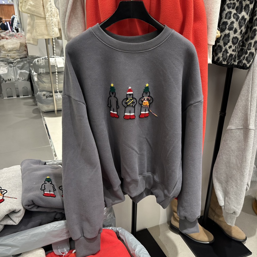 A.CES東大門㊣實拍女裝新款人氣25秋冬職業時尚衛衣含帽子A.CES衛衣圖色2