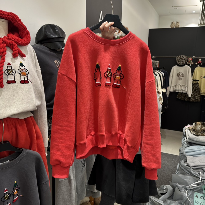 A.CES東大門㊣實拍女裝新款人氣25秋冬職業時尚衛衣含帽子A.CES衛衣圖色3