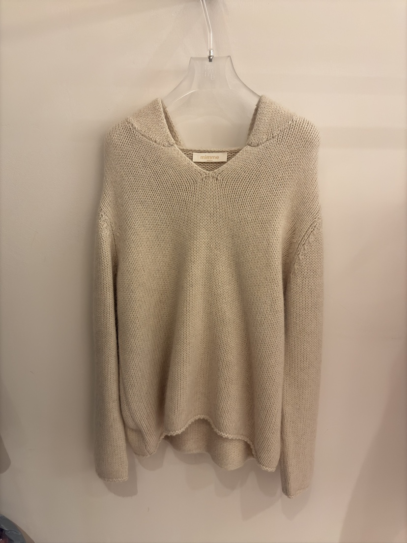 MIMME韓國直郵㊣女士新款推薦真品人氣熱賣職業毛衣羊毛連帽MIMME毛衣圖色1