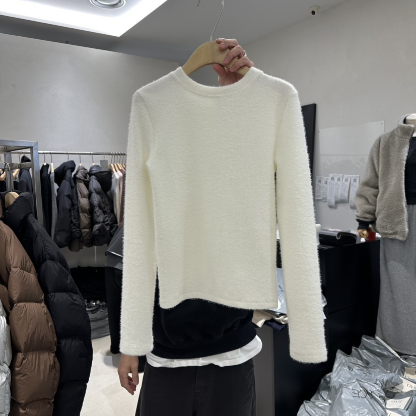 OVU韓國直郵㊣女裝新款25秋冬推薦真品休閑時尚職業長袖T恤OVU長袖T恤圖色1