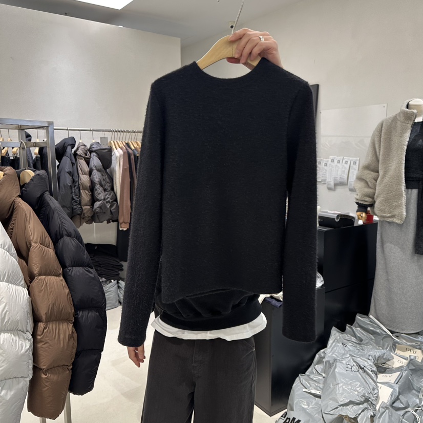 OVU韓國直郵㊣女裝新款25秋冬推薦真品休閑時尚職業長袖T恤OVU長袖T恤圖色3