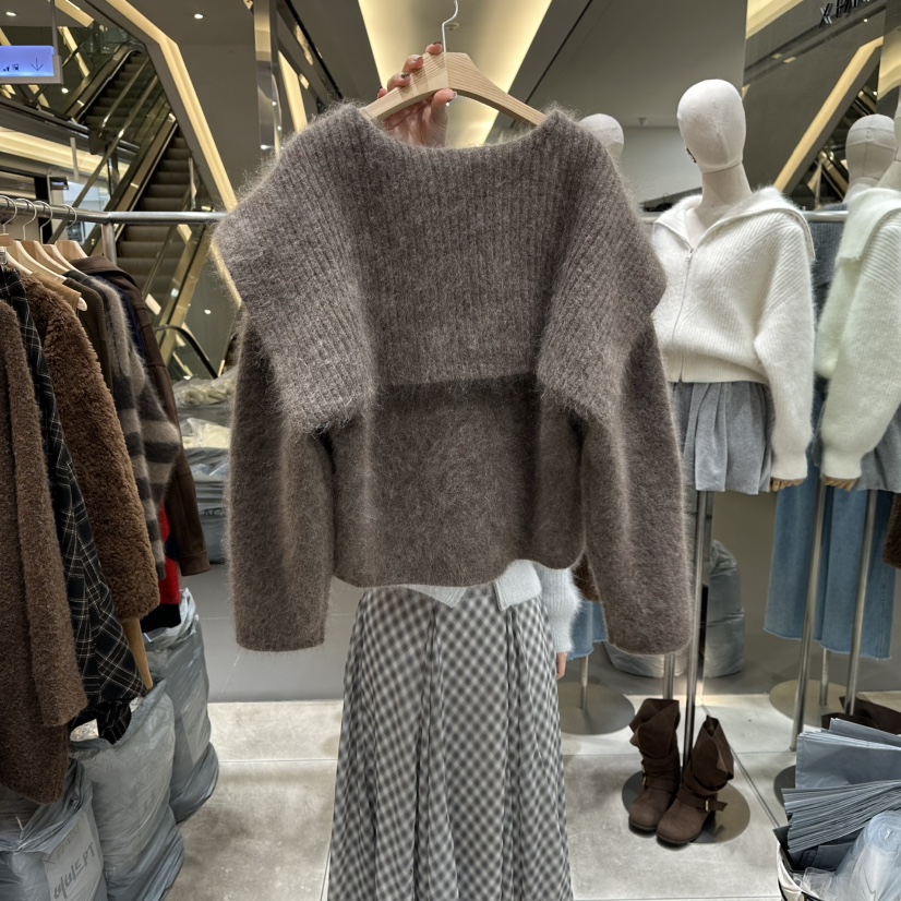 XPARTY韓國代購㊣女士新款人氣時尚職業推薦25秋冬真品毛衣XPARTY毛衣