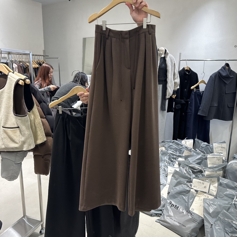 OVU東大門㊣直郵女裝新款時尚25秋冬職業人氣休閑推薦休閑褲OVU休閑褲圖色1