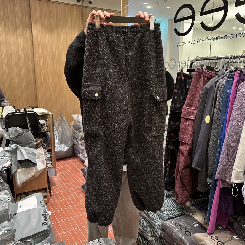 E/E/E韓國直郵㊣女裝新品人氣職業休閑時尚熱賣真品休閑褲E/E/E休閑褲