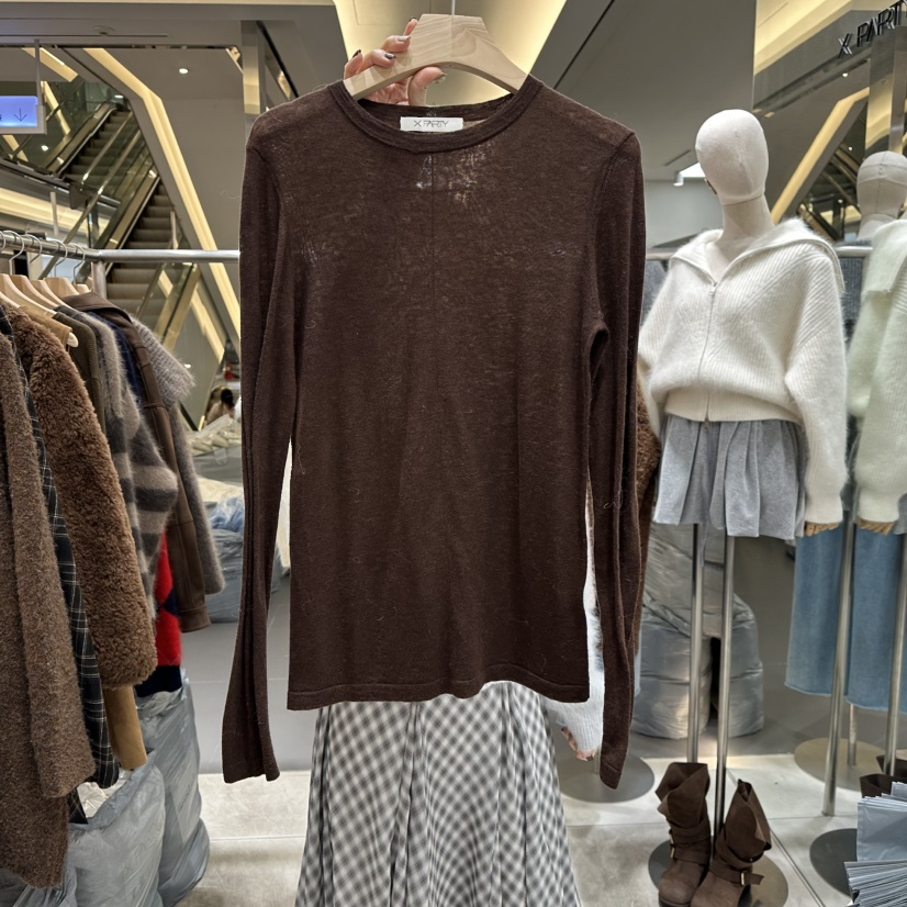 XPARTY東大門㊣實拍女裝新品時尚休閑真品推薦熱賣人氣長袖T恤XPARTY長袖T恤圖色4