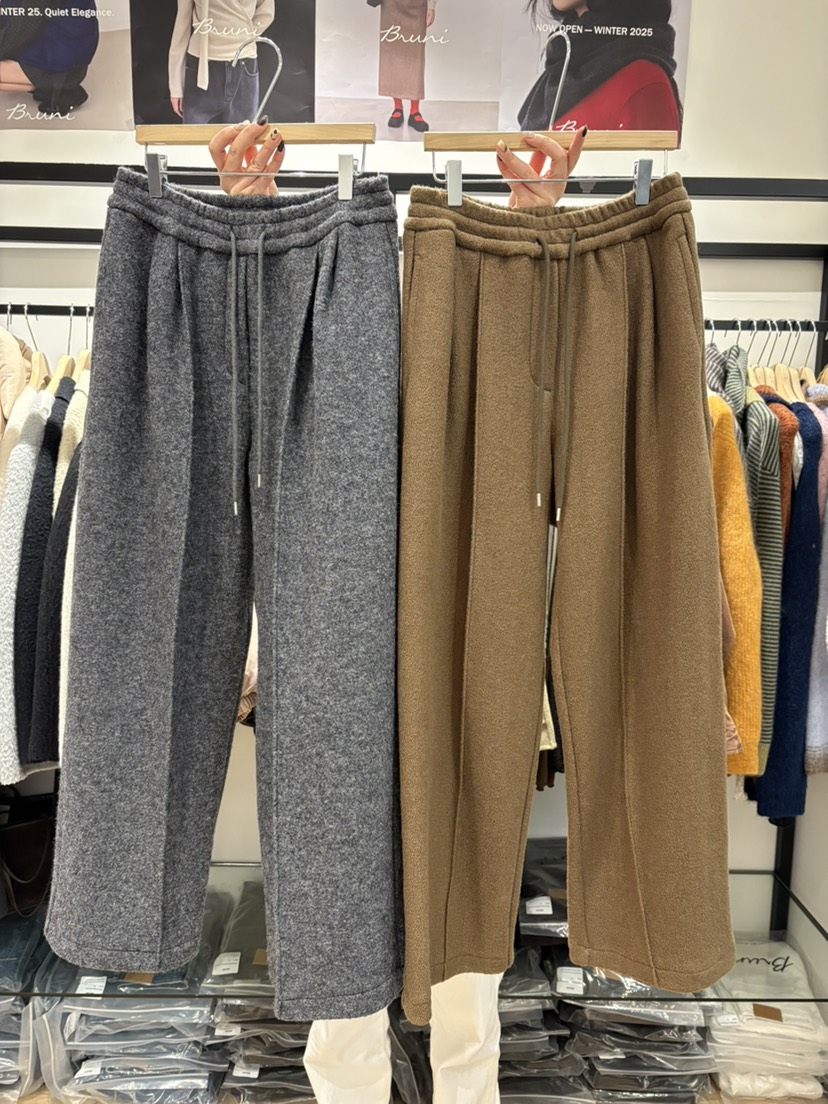 BRUNI/RICOTTA韓國直郵㊣女士新款熱賣25秋冬時尚休閑休閑褲BRUNI/RICOTTA休閑褲