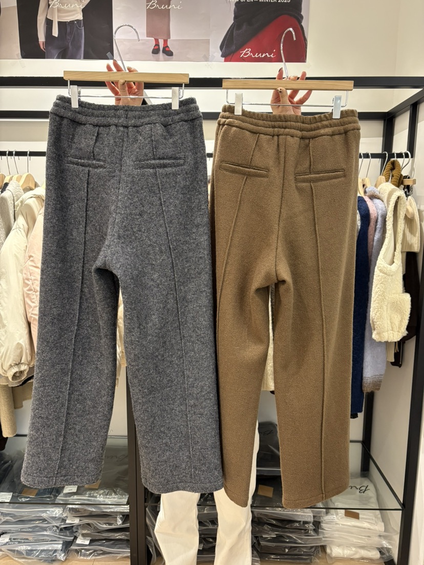 BRUNI/RICOTTA韓國直郵㊣女士新款熱賣25秋冬時尚休閑休閑褲BRUNI/RICOTTA休閑褲