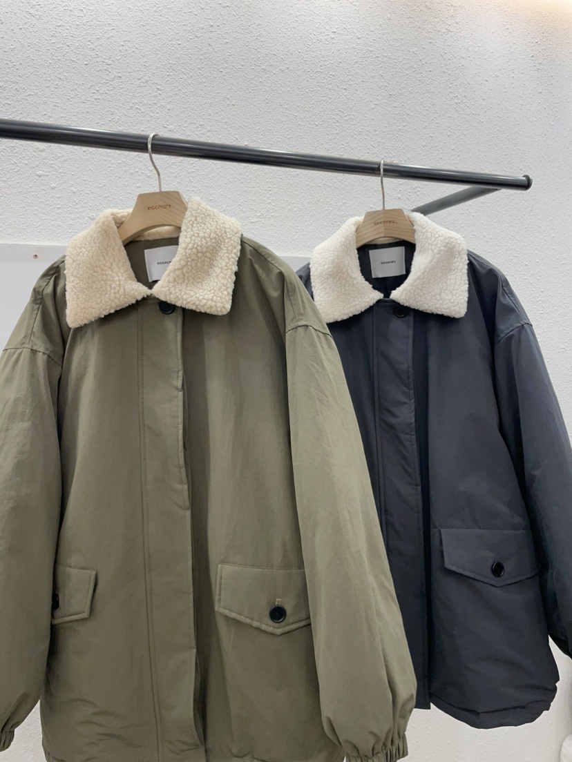 EGGPLANT東大門㊣實拍女裝新款時尚熱賣推薦休閑長款羽絨服EGGPLANT長款羽絨服