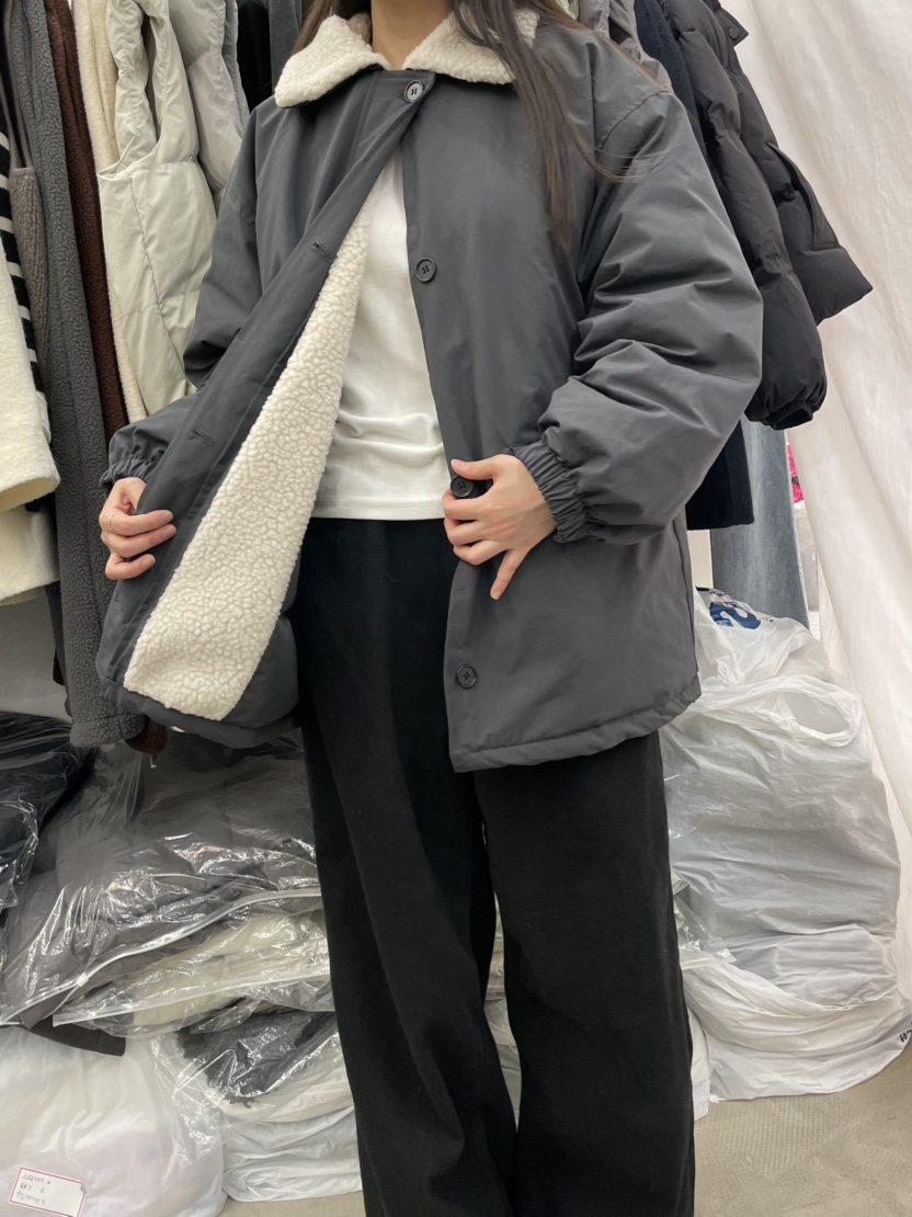 EGGPLANT東大門㊣實拍女裝新款時尚熱賣推薦休閑長款羽絨服EGGPLANT長款羽絨服