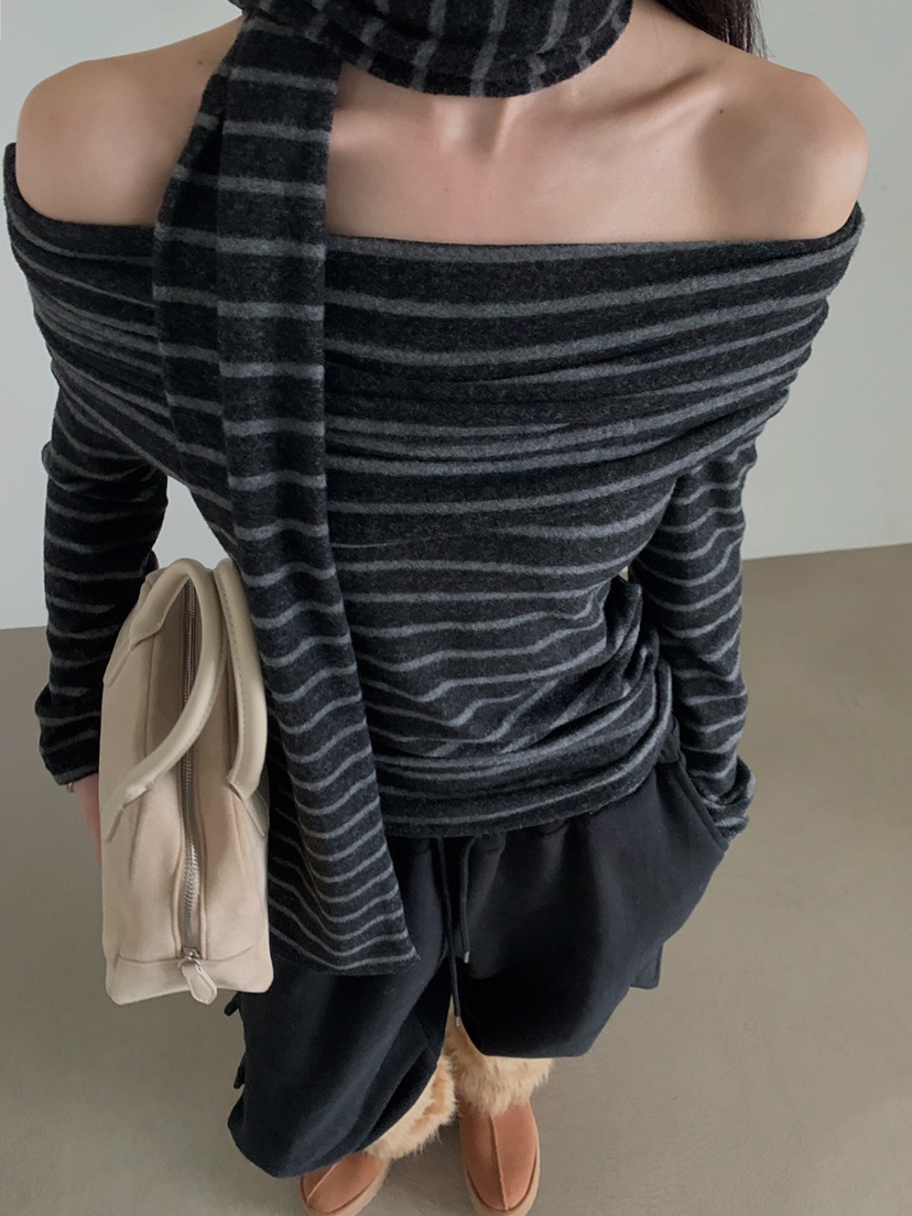 VERANDA東大門㊣實拍女士新品熱賣職業人氣休閑時尚長袖T恤VERANDA長袖T恤