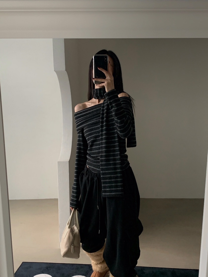 VERANDA東大門㊣實拍女士新品熱賣職業人氣休閑時尚長袖T恤VERANDA長袖T恤