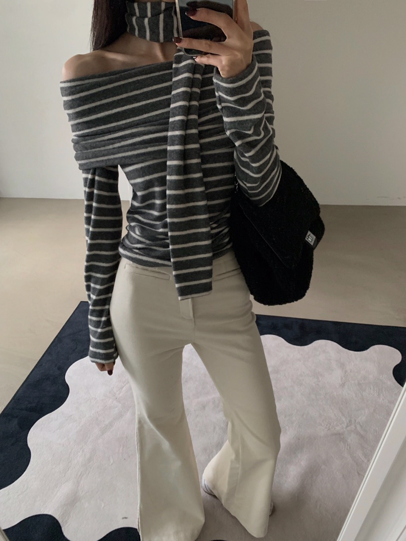 VERANDA東大門㊣實拍女士新品熱賣職業人氣休閑時尚長袖T恤VERANDA長袖T恤