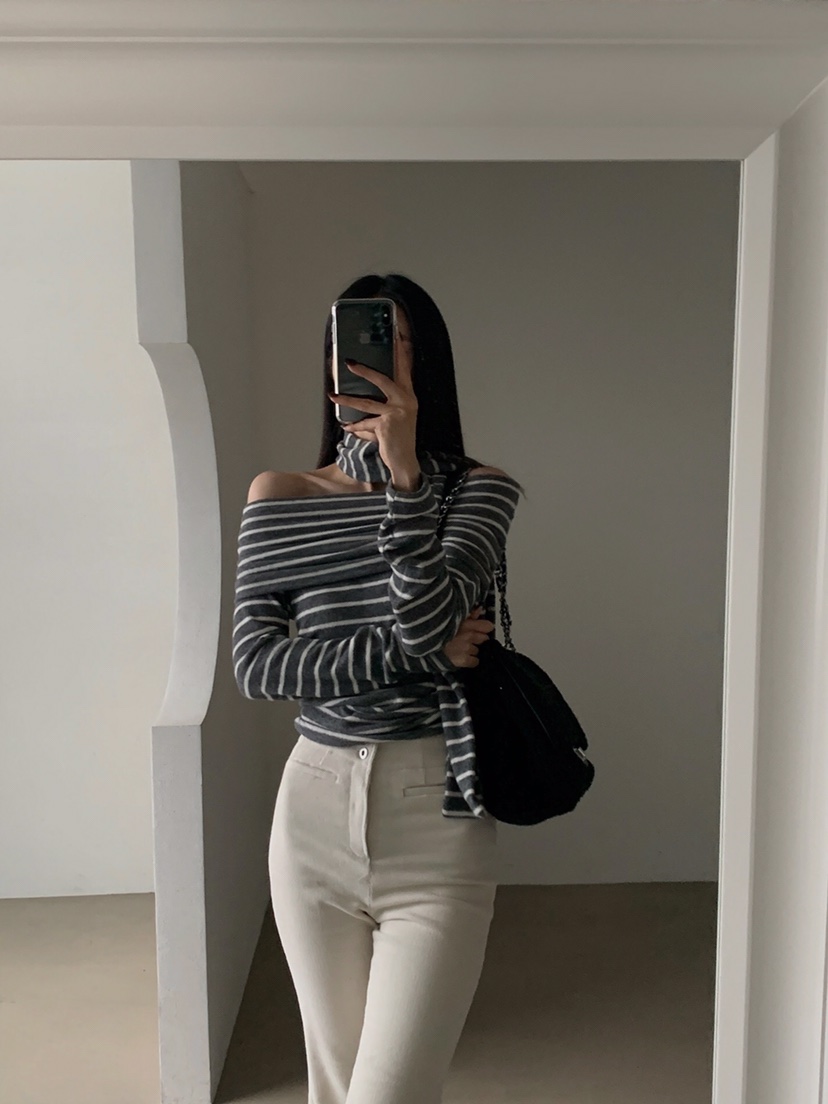 VERANDA東大門㊣實拍女士新品熱賣職業人氣休閑時尚長袖T恤VERANDA長袖T恤