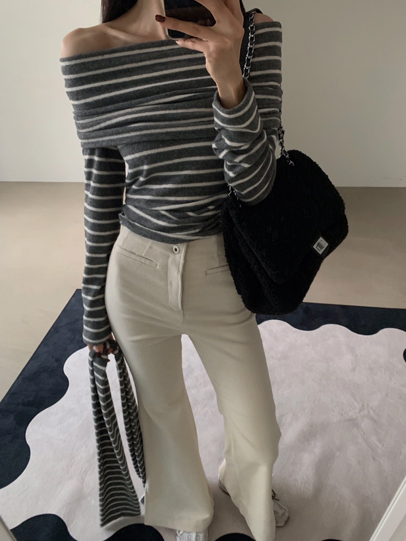 VERANDA東大門㊣實拍女士新品熱賣職業人氣休閑時尚長袖T恤VERANDA長袖T恤