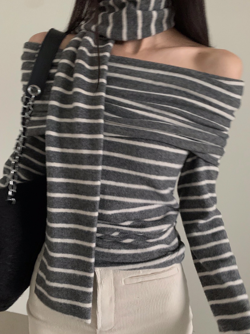 VERANDA東大門㊣實拍女士新品熱賣職業人氣休閑時尚長袖T恤VERANDA長袖T恤