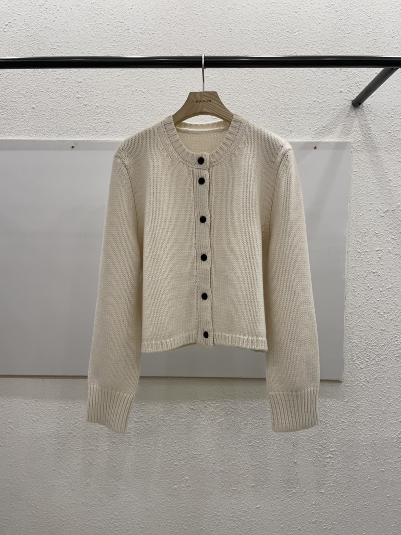 EGGPLANT東大門㊣代購女裝新款時尚休閑推薦針織衫圓領開衫EGGPLANT針織衫圖色1