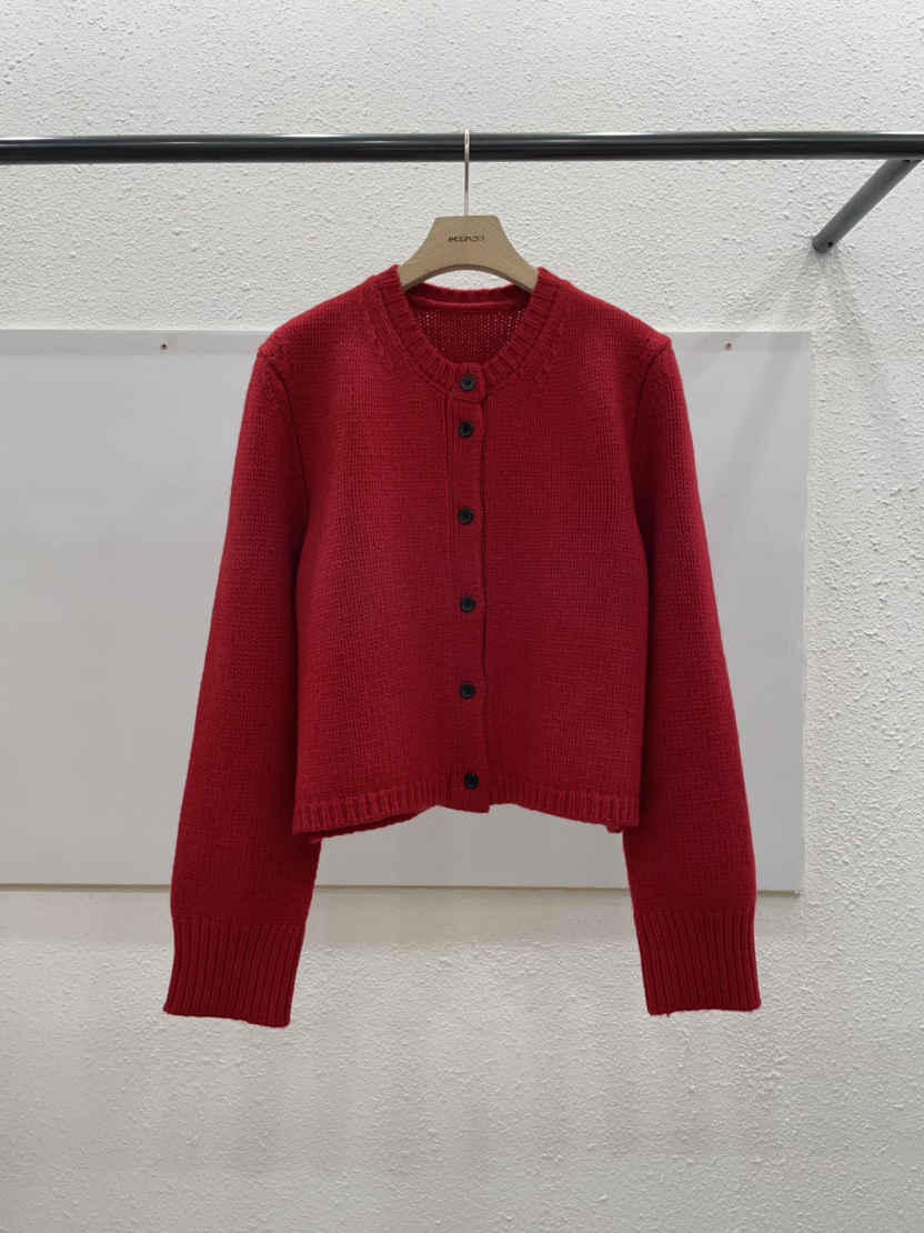 EGGPLANT東大門㊣代購女裝新款時尚休閑推薦針織衫圓領開衫EGGPLANT針織衫圖色2